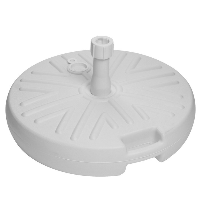 Подставка под зонт круглая белая, 49 х 10 см, 17,5 л, для зонта 25-32 мм Подставка под зонт круглая белая, 49 х 10 см, 17,5 л, для зонта 25-32 мм