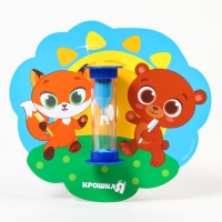 Песочные часы детские для чистки зубов на присоске &laquo;Лесные друзья&raquo;, 3 минуты