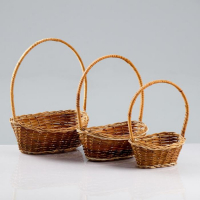 Набор корзин, 3 шт, 20×25×10/30, 17×22×9/28, 12×18×7/26 см, ротанг Набор корзин, 3 шт, 20×25×10/30, 17×22×9/28, 12×18×7/26 см, ротанг