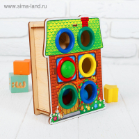 Стучалка-сортер &laquo;Дом&raquo;, с молотком, МИКС