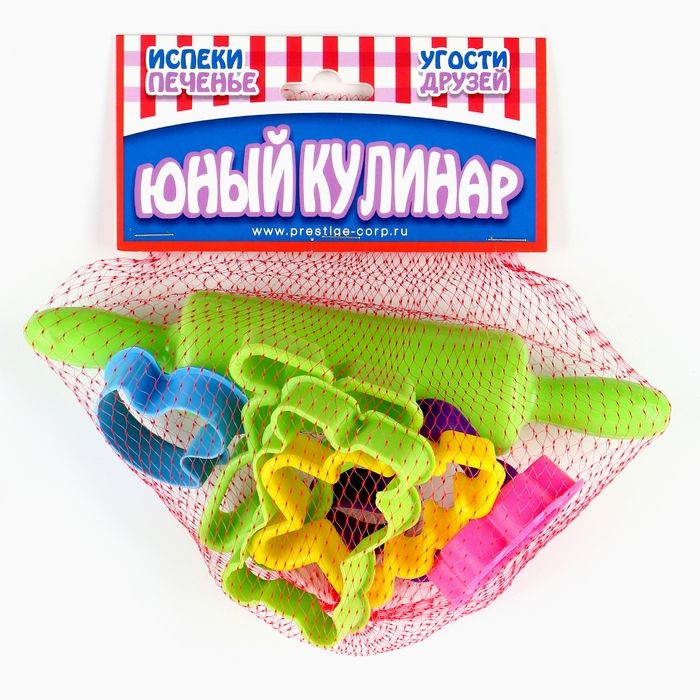 Игровой набор, скалка и формочки, в сетке Игровой набор, скалка и формочки, в сетке