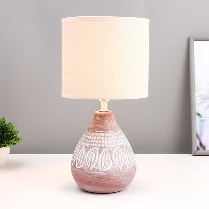 Настольная лампа Настольная лампа "Моника" Е14 40Вт шоколадный 17х17х33 см RISALUX