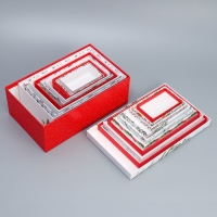 Набор подарочных коробок 10 в 1 &laquo;Новогодняя акварель&raquo;, 12 х 7 х 4 - 32.5 х 20 х 12.5 см, Новый год