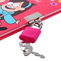 Записная книжка на замочке А6, "Дневник Мэйбл", 50 листов, Гравити Фолз Записная книжка на замочке А6, "Дневник Мэйбл", 50 листов, Гравити Фолз