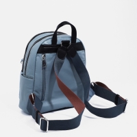 Рюкзак женский из искусственной кожи, косметичка, OTARA, цвет голубой/коричневый Рюкзак женский из искусственной кожи, косметичка, OTARA, цвет голубой/коричневый