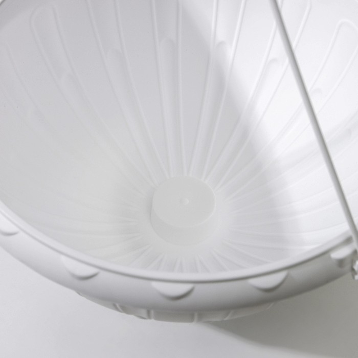 Кашпо уличное подвесное для цветов &laquo;Джулия&raquo;, 8 л, цвет белый