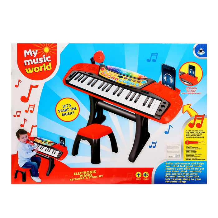 Синтезатор напольный &laquo;Композитор&raquo;, звуковые, световые эффекты, с микрофоном