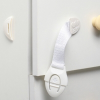 Набор блокираторов для дверей и ящиков, тканевые, универсальные, 18 см., 4 шт., цвет белый, Крошка Я