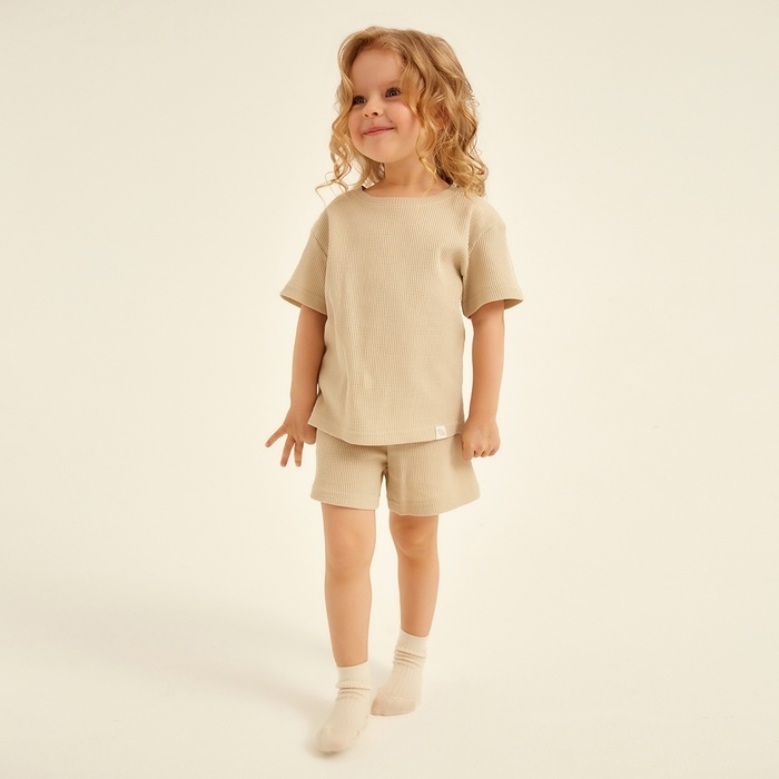 Пижама детская SL HOME р 32 (110-116), бежевый