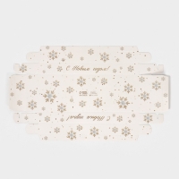 Коробка для десерта &laquo;Снежинки&raquo;, 26, 2 х 8 х 9,7 см, Новый год