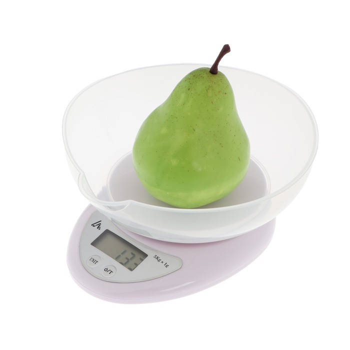 Весы кухонные Luazon LVK-706, электронные, с чашей, до 5 кг, белые Весы кухонные Luazon LVK-706, электронные, с чашей, до 5 кг, белые