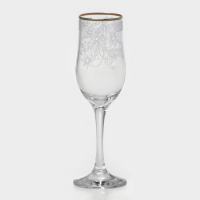 Набор подарочный «Акация», стеклянный, 12 предметов: 6 бокалов 200 мл, 6 стопок 50 мл, гравировка, отводка золотом Набор подарочный «Акация», стеклянный, 12 предметов: 6 бокалов 200 мл, 6 стопок 50 мл, гравировка, отводка золотом