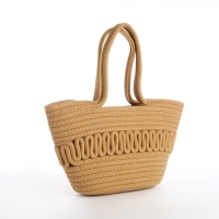 Сумка женская плетёная без застёжки, цвет бежевый Сумка женская плетёная без застёжки, цвет бежевый