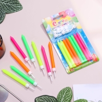 Свечи в торт "Красочные", 8 см, классические, набор 8 шт Свечи в торт "Красочные", 8 см, классические, набор 8 шт