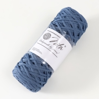 Шнур для вязания 100% полиэфир, ширина 3 мм 100м (джинс) Шнур для вязания 100% полиэфир, ширина 3 мм 100м (джинс)