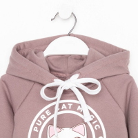 Худи для девочки KAFTAN "Dream", размер 32 (110-116), цвет коричневый Худи для девочки KAFTAN "Dream", размер 32 (110-116), цвет коричневый