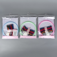 Набор для вышивания крестиком: канва без рисунка 30×20 см, нитки 10 шт, пяльцы d = 18 см, иглы 6 шт, шпульки 10 шт, цвет МИКС Набор для вышивания крестиком: канва без рисунка 30×20 см, нитки 10 шт, пяльцы d = 18 см, иглы 6 шт, шпульки 10 шт, цвет МИКС