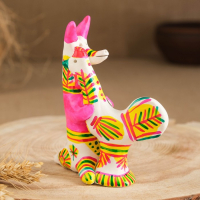 Филимоновская игрушка &laquo;Лиса с петухом&raquo;