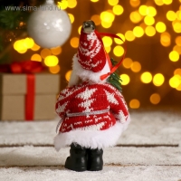 Дед Мороз "В красной шубке с серебристым мешком" 14 см Дед Мороз "В красной шубке с серебристым мешком" 14 см