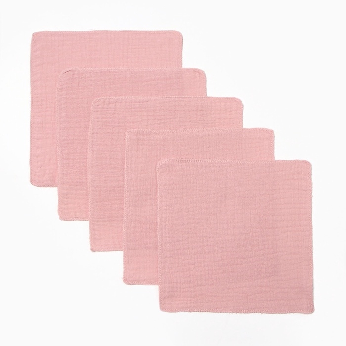 Набор платочков Крошка Я Strawberry cream 20*20 см-5 шт, муслин, 100 % хлопок Набор платочков Крошка Я Strawberry cream 20*20 см-5 шт, муслин, 100 % хлопок