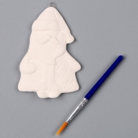 Новый год! Ёлочное украшение под раскраску &laquo;Дед мороз&raquo;, с подвесом