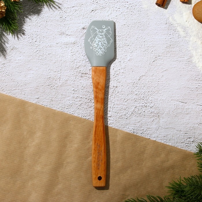 Новый год. Набор кондитерский &laquo;Рождество&raquo;, формы для печенья 4 шт, лопатка 1 шт