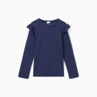 Джемпер для девочки школьный, цвет темно-синий, рост 116 см