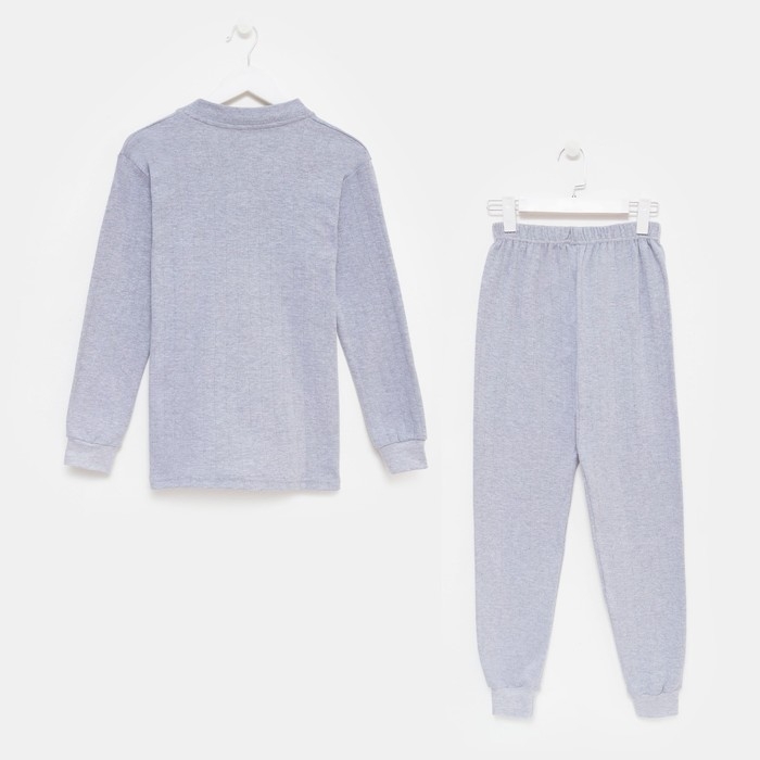 Комплект термо мужской (фуфайка, кальсоны) цвет серый меланж, р-р 50-52 Комплект термо мужской (фуфайка, кальсоны) цвет серый меланж, р-р 50-52