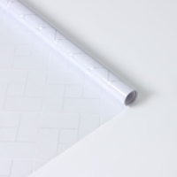 Витражная пленка «Кирпичики», 45×200 см, цвет белый Витражная пленка «Кирпичики», 45×200 см, цвет белый