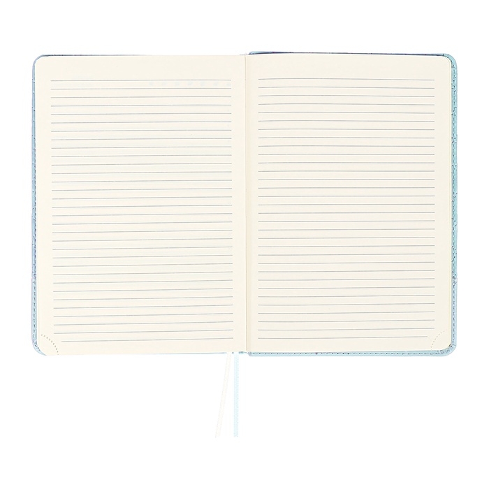 Ежедневник недатированный, A5, 136 листов, кожзам, deVENTE. Tailor, твердая обложка с поролоном, хлястик, перфорация, ляссе, блок 70%, голубой