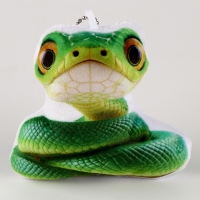 Новый год! Мягкая игрушка на подвесе &laquo;Змейка&raquo;, 11 см, цвет зелёный