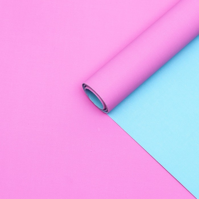 Бумага упаковочная крафт, сиреневая -бирюзовая 0,69 х 10 м Бумага упаковочная крафт, сиреневая -бирюзовая 0,69 х 10 м