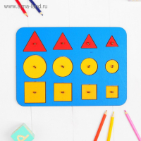 Рамка-вкладыш М. Монтессори «Больше-меньше 1» МИКС Рамка-вкладыш М. Монтессори «Больше-меньше 1» МИКС