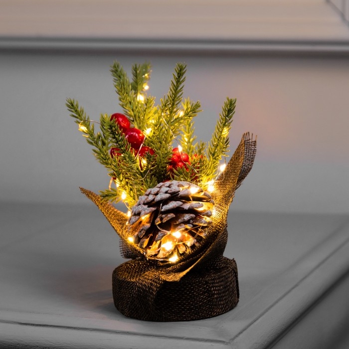 Фигура светодиодная «Зимняя рябина» 19 x13 x13 см, 10 LED, батарейки AG13x3 (в комплекте), свечение тёплое белое Фигура светодиодная «Зимняя рябина» 19 x13 x13 см, 10 LED, батарейки AG13x3 (в комплекте), свечение тёплое белое