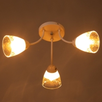 Люстра "Дебра" 3х60Вт Е27 Белый 48х48х22см Люстра "Дебра" 3х60Вт Е27 Белый 48х48х22см