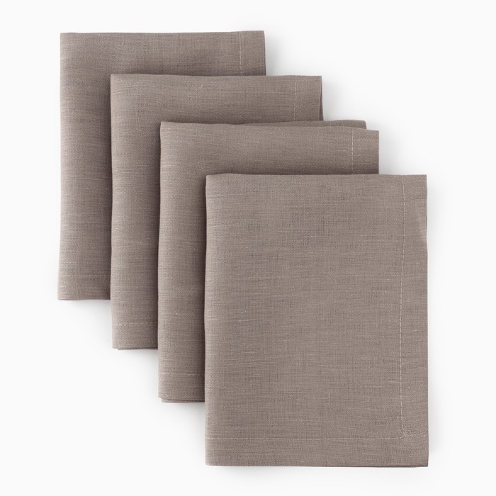 Набор салфеток Этель Lovely 30х40 см - 4 шт,100% лён 170 г/м2 Набор салфеток Этель Lovely 30х40 см - 4 шт,100% лён 170 г/м2