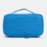 Косметичка, 3 отдела на молниях, цвет ярко синий Косметичка, 3 отдела на молниях, цвет ярко синий