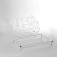 Горка-накопитель из четырёх корзин, 63×43×120, цвет белый Горка-накопитель из четырёх корзин, 63×43×120, цвет белый