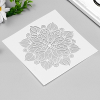 Трафарет пластик "Цветочное мехенди" 15х15 см Трафарет пластик "Цветочное мехенди" 15х15 см