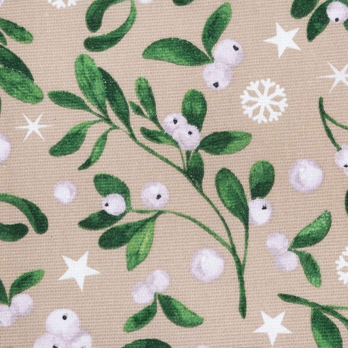 Скатерть Доляна Frosty berries 149х180+/- 3см, 100% хлопок, рогожка 164 г/м2