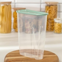 Ёмкость для сыпучих продуктов, 2.1 л, цвет фисташковый Ёмкость для сыпучих продуктов, 2.1 л, цвет фисташковый