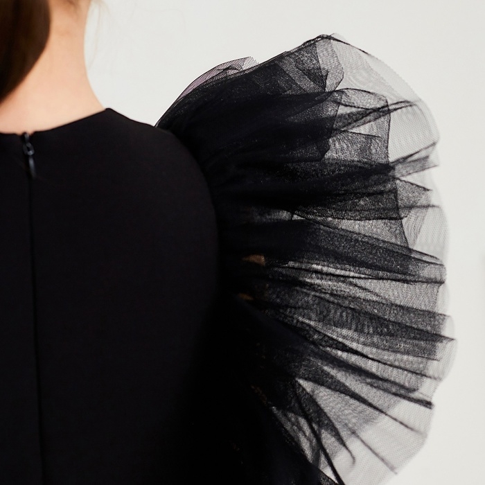 Платье для девочки MINAKU: PartyDress цвет чёрный, рост 146