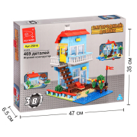 Конструктор &laquo;Загородный домик&raquo;, 3 варианта сборки, 469 деталей