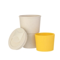 Термостакан для кофе, 380 мл, с крышкой, 12.4 × 8.6 см, PP пластик, жёлтый Термостакан для кофе, 380 мл, с крышкой, 12.4 × 8.6 см, PP пластик, жёлтый