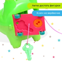 Каталка-сортер на верёвке «Динозаврик», цвета МИКС Каталка-сортер на верёвке «Динозаврик», цвета МИКС