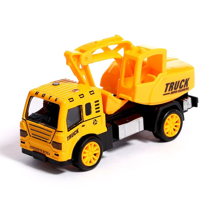 Набор металлических машин «Стройка», инерция, 3 штуки Набор металлических машин «Стройка», инерция, 3 штуки