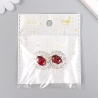 Декор для творчества металл "Медальон узорный" рубин кристалл 2,6х2,4 см Декор для творчества металл "Медальон узорный" рубин кристалл 2,6х2,4 см