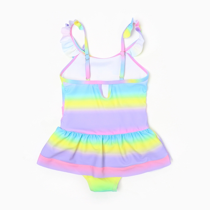 Купальник слитный для девочек, цвет сиреневый, рост 104-110 см