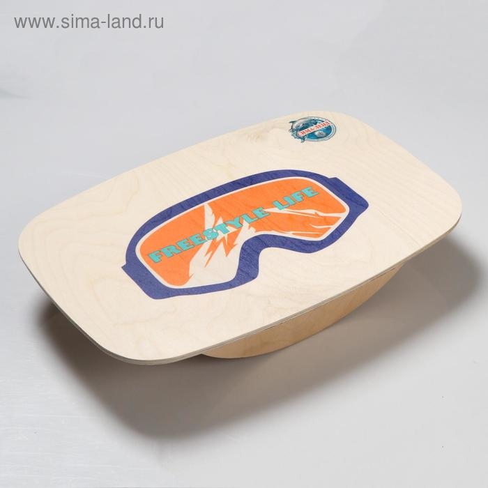 Доска балансировочная балансборд малая "Freestyle Life", 50&times;33х0,9 см