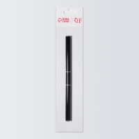 Кисть-шпатель для акрил-геля, лепесток, 14 см, d - 6 × 9 мм, цвет чёрный/серебристый Кисть-шпатель для акрил-геля, лепесток, 14 см, d - 6 × 9 мм, цвет чёрный/серебристый